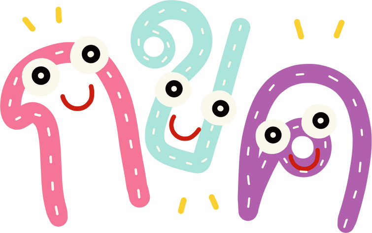 Thai cute alphabets cartoon พยัญชนะไทย กขค